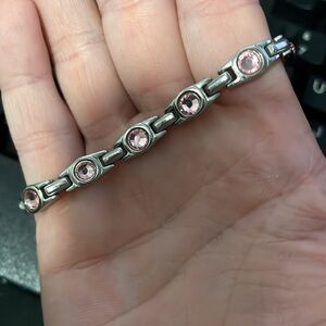 pink rhinestone bracelet